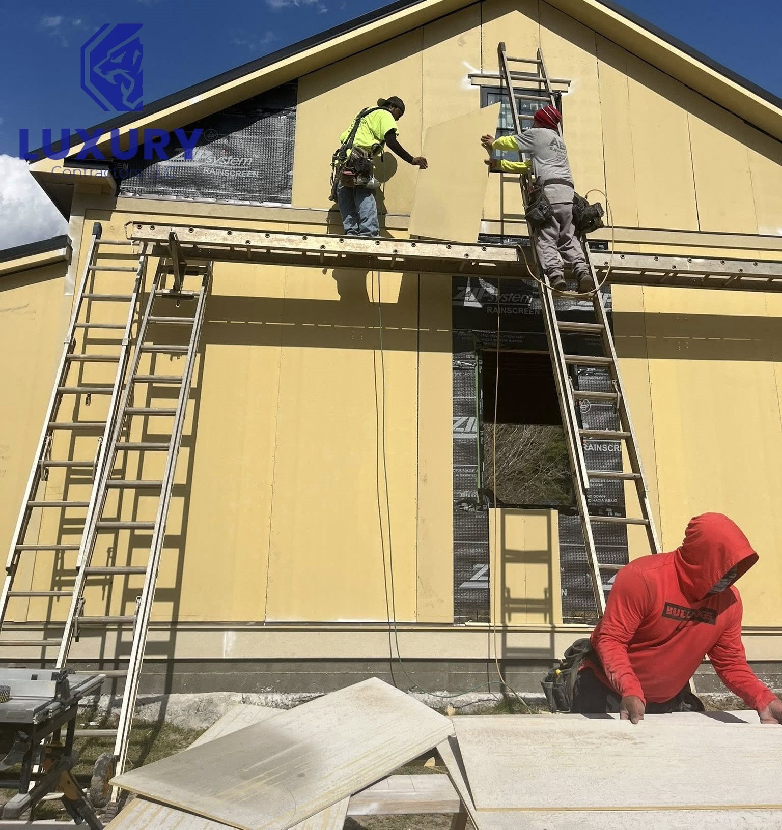 Luxury Contractors exterior remodeling project